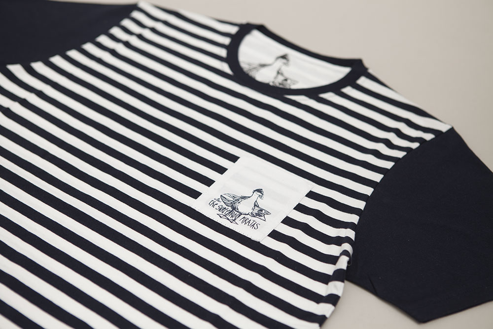 camiseta surfera estilo marinero camiseta marinera con bolsillo
