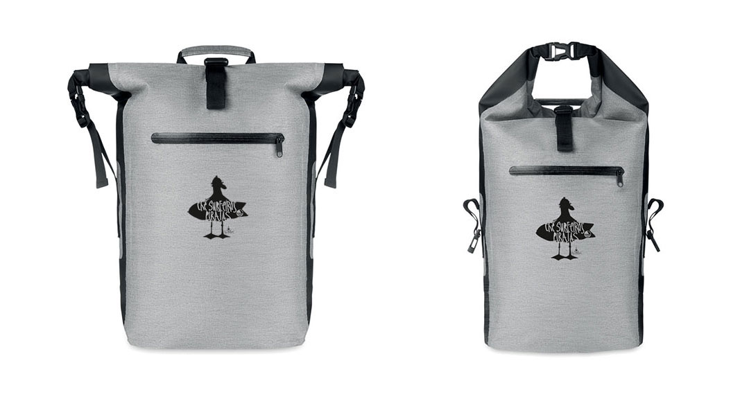 mochila surf gris bolsa estanca neopreno